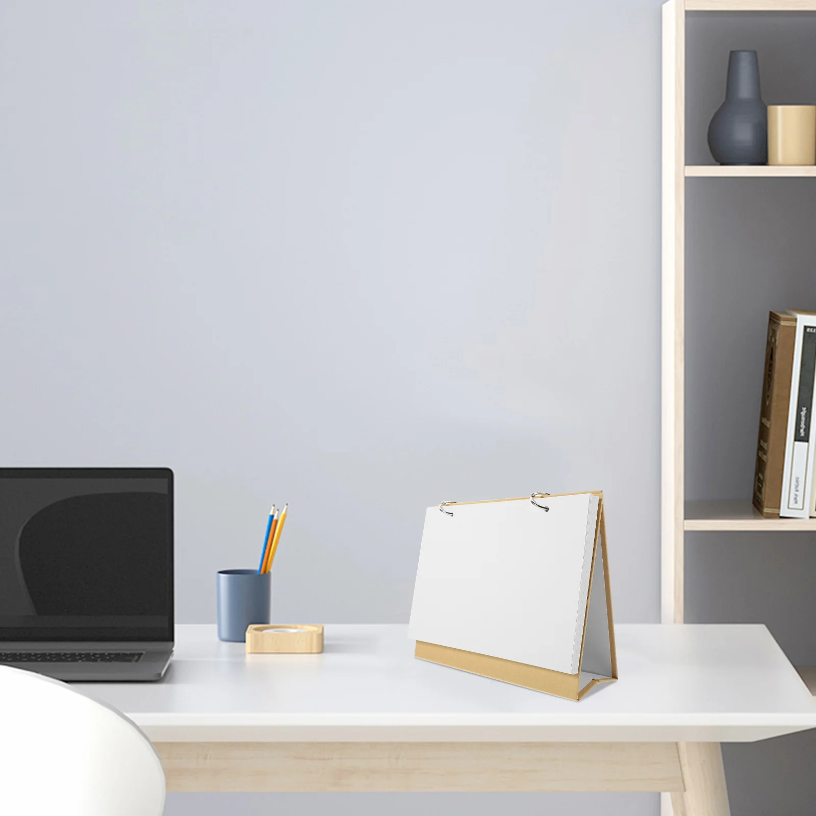 

Пустой настольный календарь «сделай сам», ручная роспись, планировщик, офисный домашний декоративный стоячий ежемесячный органайзер, настольный пустой календарь