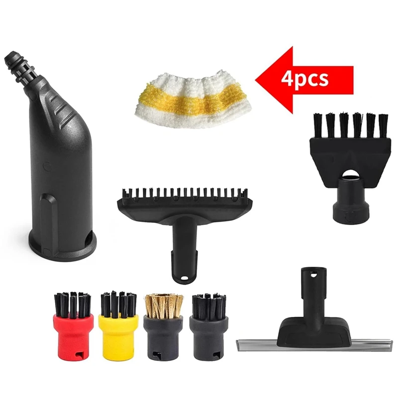 For Karcher Steam Cleaner SC1 SC2 SC3 SC4 SC5, Hand Nozzle Replacement Parts 2.884-280.0, Round Brush Cloth Accessories