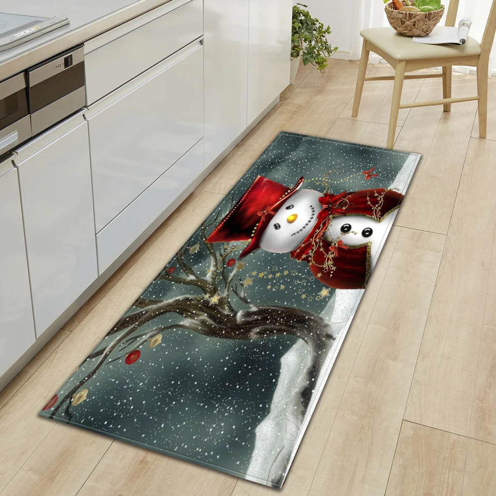 Tappetino da cucina di natale zerbino d\'ingresso della casa soggiorno camera da letto decorazione del pavimento tappeto corridoio porta del bagno