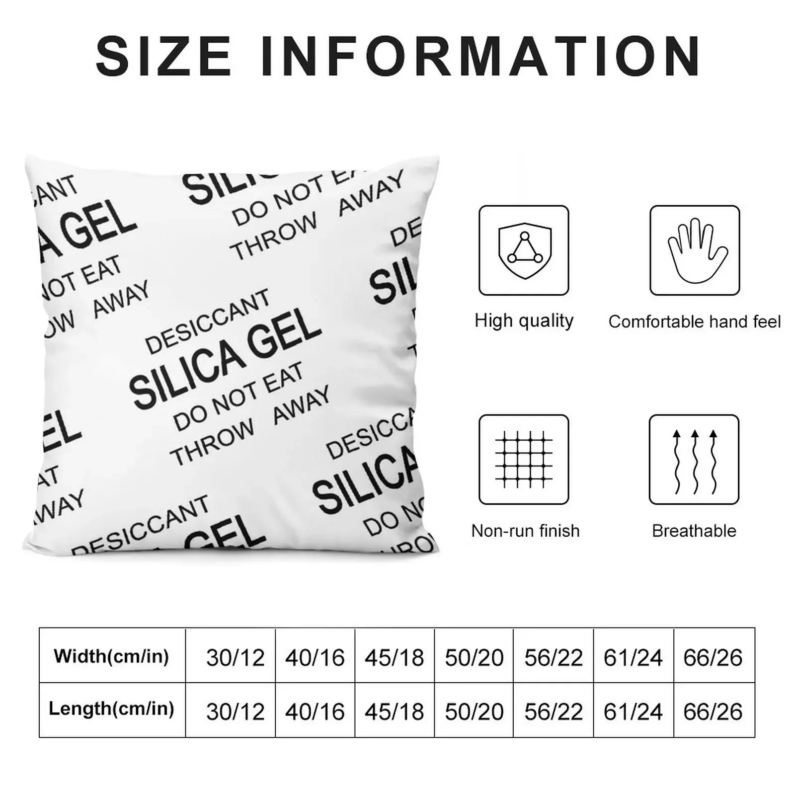 Silica Gel Package Black Throw Pillow Sofa Cushion Decorative pillowcase pillow