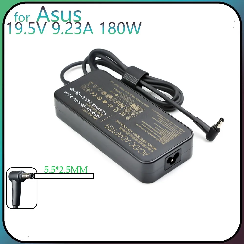 180W 19.5V 9.23A 5.5*2.5MM Laptop Adapter for Asus ROG G75 G75VW GL502VTGL502V G75VX GL502 G750JMN Gaming Charger Power Supply
