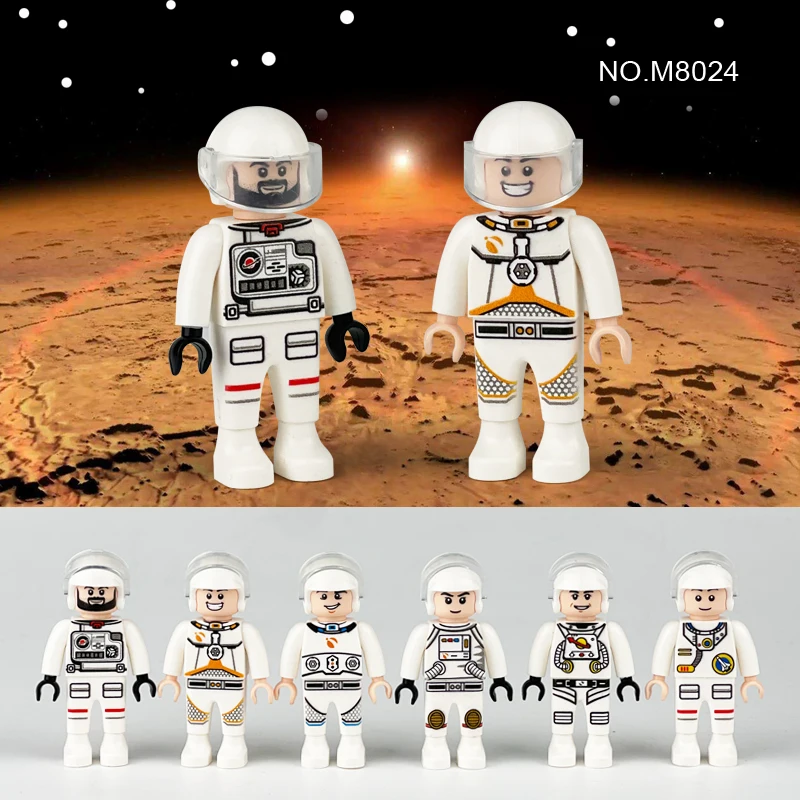 New Type Building Blocks Astronaut Character Accessory DIY Bricks Toys Compatible Assemble Bricks Figures Set Children Gifts