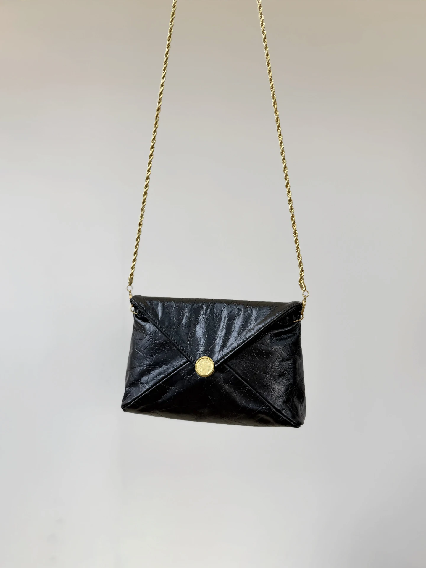 Top Layer Oil Wax Sheepskin Go - Women Bags Gold ulasan dan harga