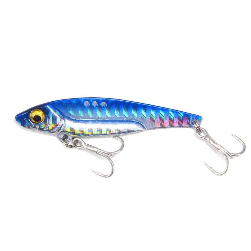7-teiliges Set 8G/5CM VIB Metall-Angelköder mit Farbdruck, Sinkender Minnow-Köder, Künstlicher Köder, Cooles Angelzubehör – Detail 6