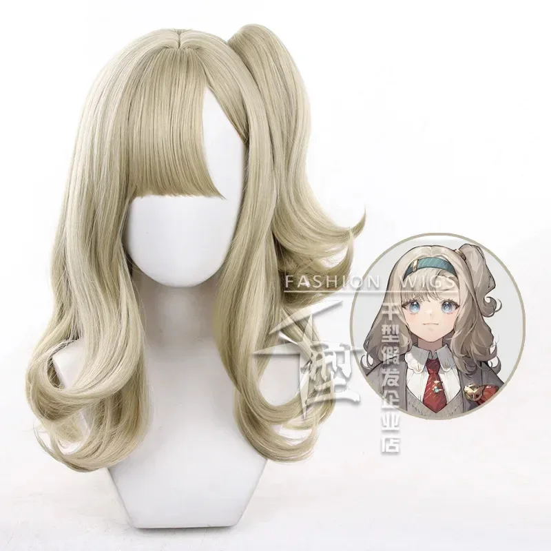 25COSGame Reverse 1999 Matilda Bouanich Cosplay Wig 60CM Grey Heat Resistant Synthetic Hair Anime Cosplay Wigs Halloween Men Wom