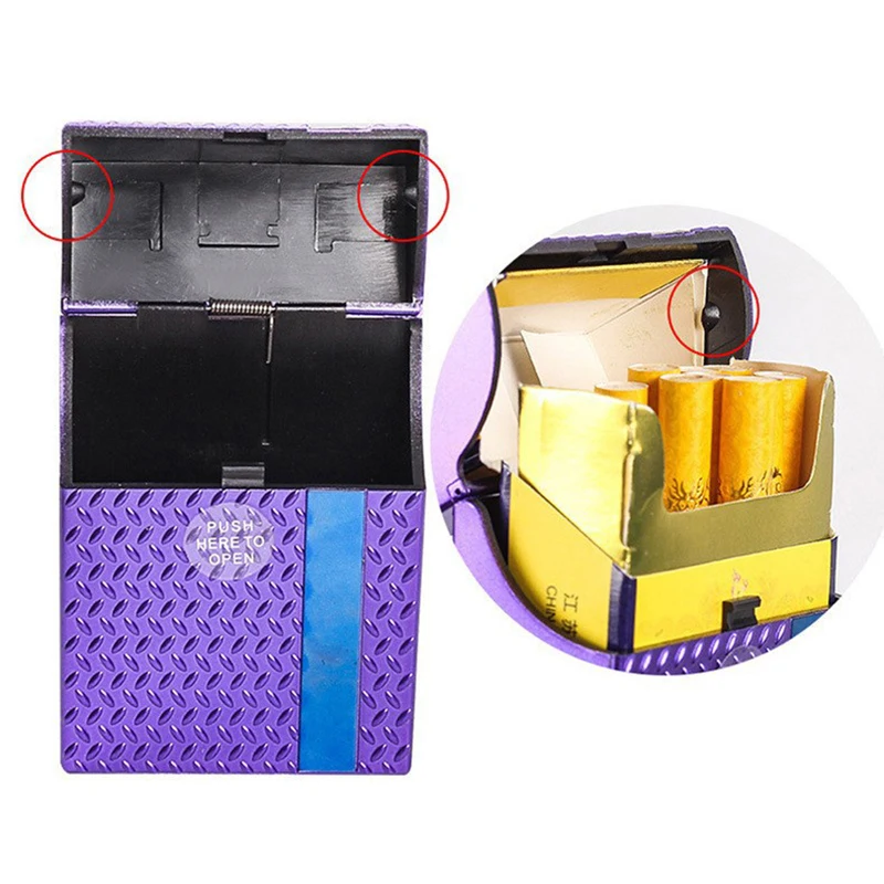Cigarettes Case Holder Slim 20-piece Cigarette Box Storage Small Cigarettes Container Cigarettes Protective Case Hand Roll