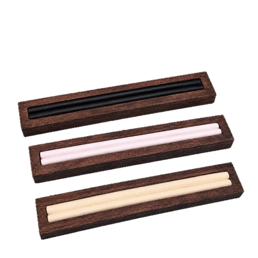 Jewelry Accessories Wood Ring Display Stand Velvet Soft Lining Ring Holder Minimalism High End Jewelry Organizer Tray Countertop