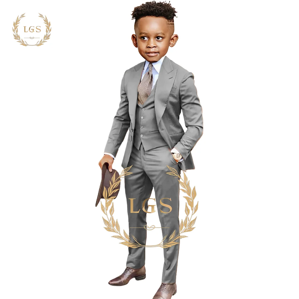 Boys formal elegant suit 3 piece suit (jacket waistcoat and trousers) suitable for weddings, parties and formal occasions