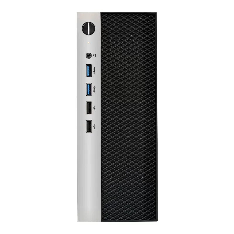 JMZ Mini ITX Computer Case Small Form Factor SFF Desktop Chassis for Gamers Aluminum Alloy 4.2L Volume Supports 17x17cm