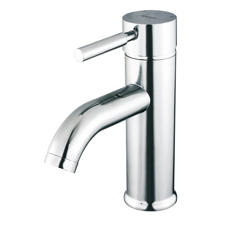 

All-copper washbasin faucet, galvanized and chrome-plated, single-handle single-hole hot and cold water ceramic washbasin