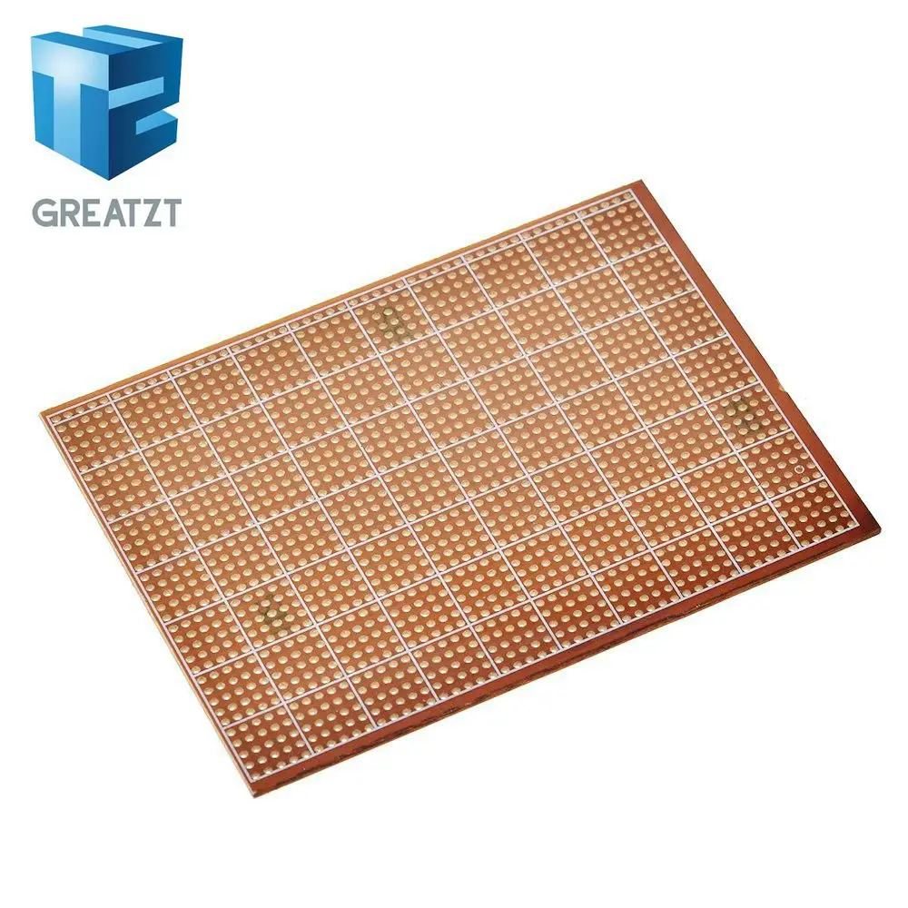 1/5/10PCS 9.5x12.8 9.5*12.8CM Prototype Paper PCB Universal Experiment Matrix Circuit Board Single Row Continuous Hole For DIY