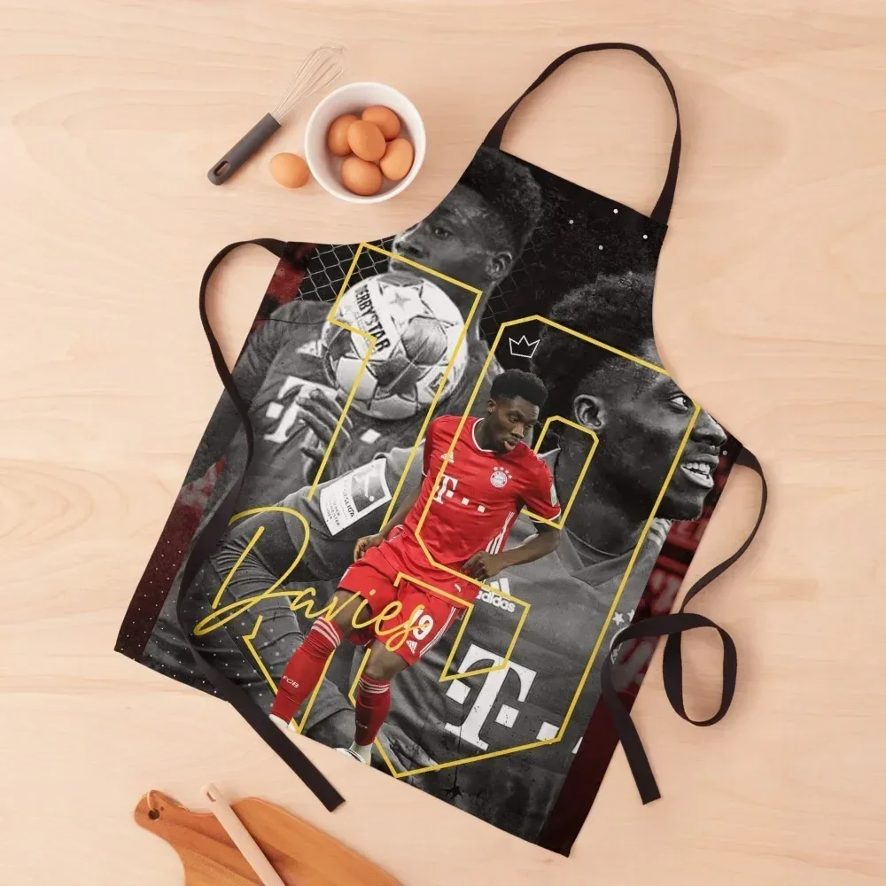 Alphonso Davies collage Apron manicurist Woman Kitchen kitchen utensil Kitchen Supplies Apron