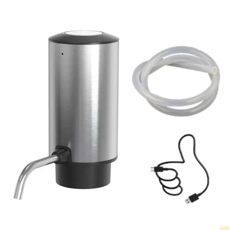 

A0NC Rechargeable Wine Decanter Automatic Wine Aerator Wine Decanter Stainless Steel Wine Decanter Dispenser for Kitchen