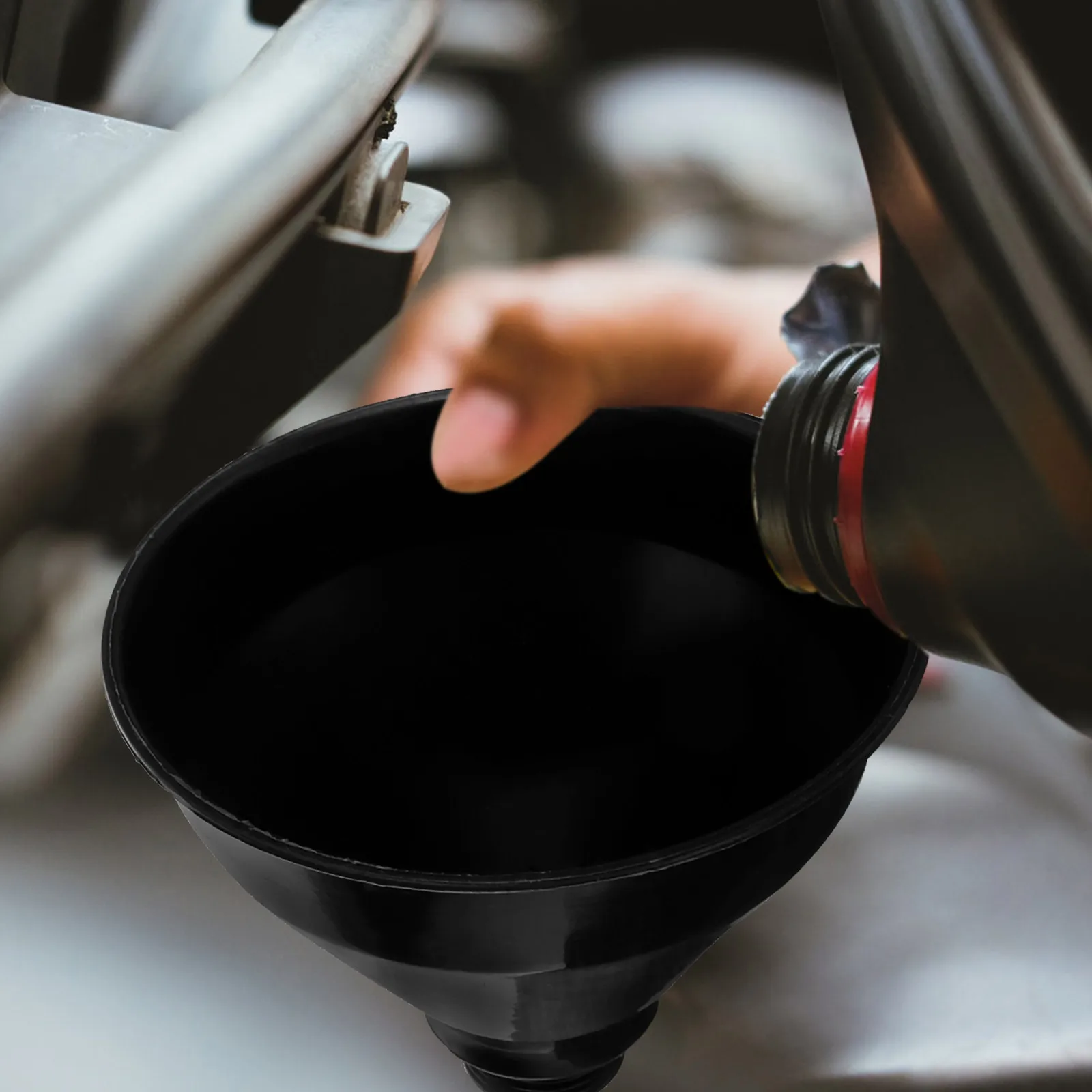 

Multifunctional Fuel Funnel Durable Plastic Kitchen Home Bottle Versatile Liquid Oil Funnel Easy Clean Spill Proof Convenient