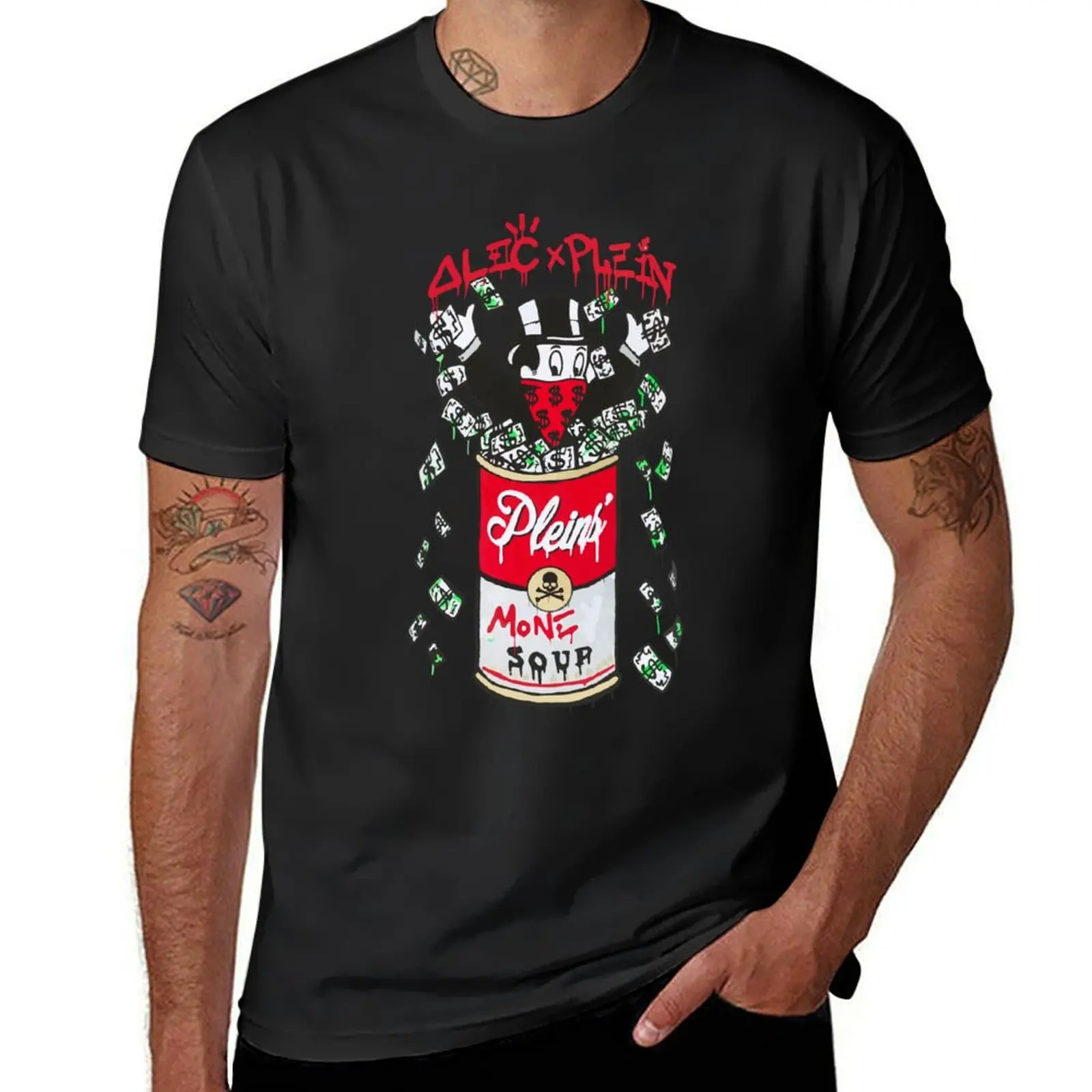 

alec x plein dollar T-Shirt Funny t-shirts anime figures vintage men clothes