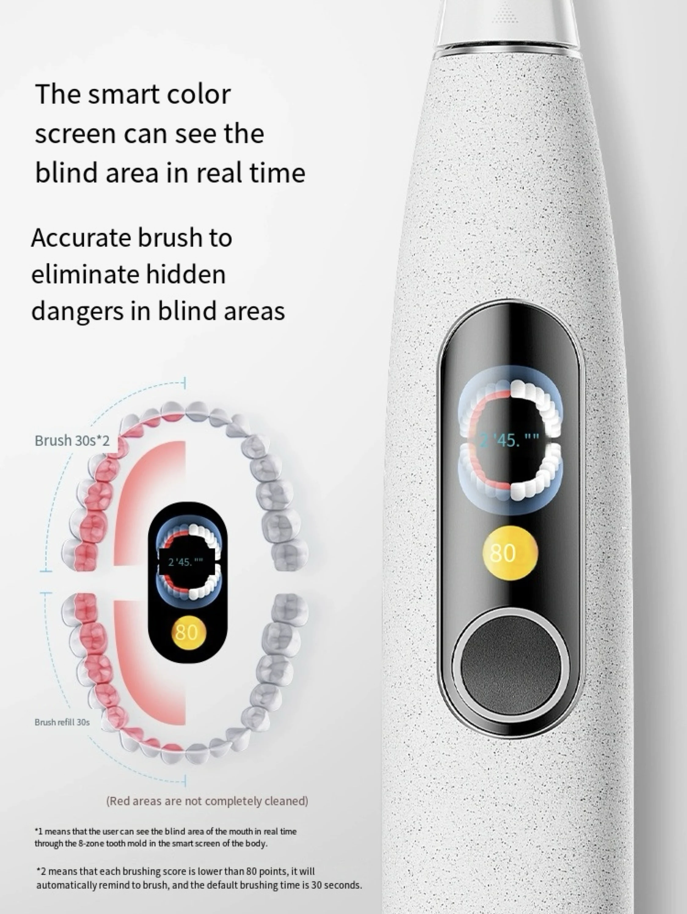 Olcisions-Brosse à dents électrique sonique intelligente X Pro Elite, ultra silencieuse, aide par application, blanchiment des dents, soins dentaires, blanchisseur à ultrasons, nouveau