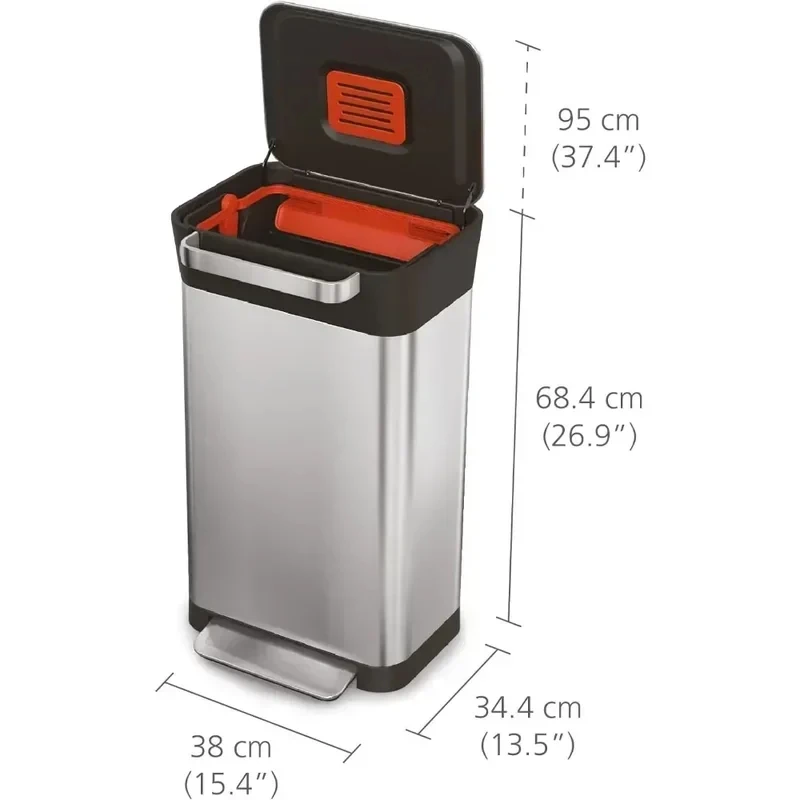 Hot Salligent Waste Titan Trash Can Compactor With Odor, Holds Up To 0L After C…