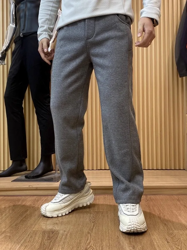 

Men's Thiened Acetate Wool Casual Pants Autumn Winter New Sle Comfortable Breathable Loose Fit Faionable Straight Leg T...