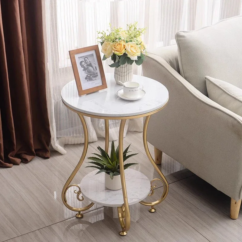 Round Aesthetic Coffee Table Standing Space Saving Unique Italian Decoration Side Table Writing Couchtisch Living Room Furniture