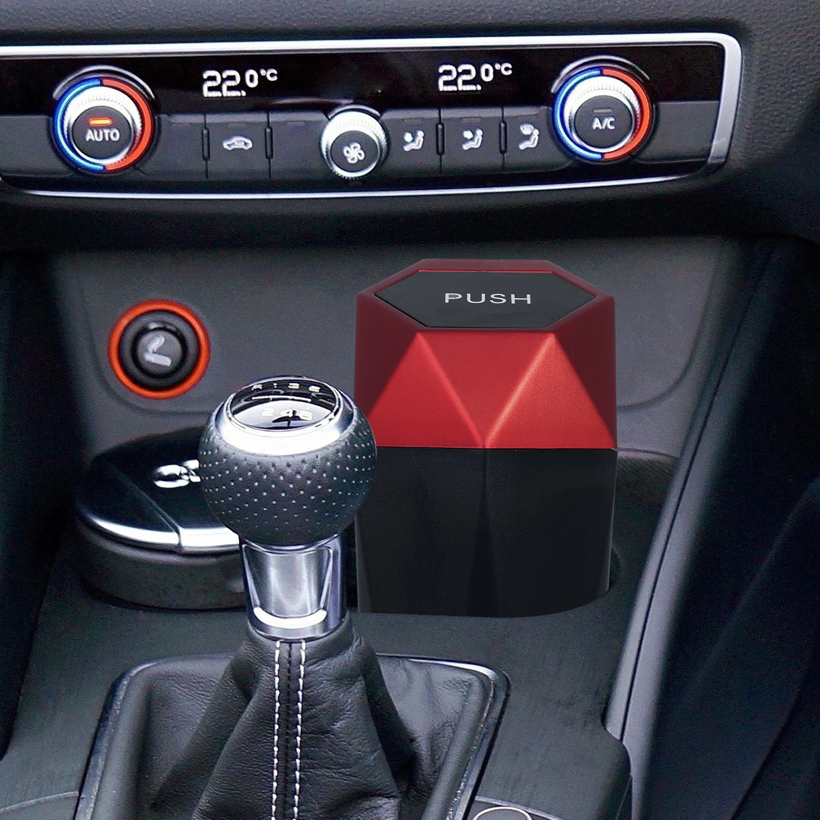 

Car Mini Trash Can Small Size Portable Vehicle Trash Bin Cup Holder Automotive Garbage Container Car Accessories