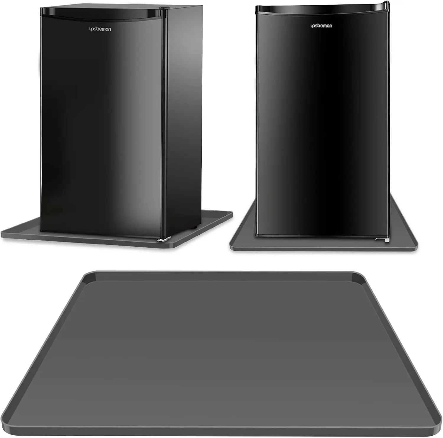 Appliance Mat, Silicone Raised Edge Anti-Slip Drip Proof Floor Guard for Small Fridge Washing Machine
