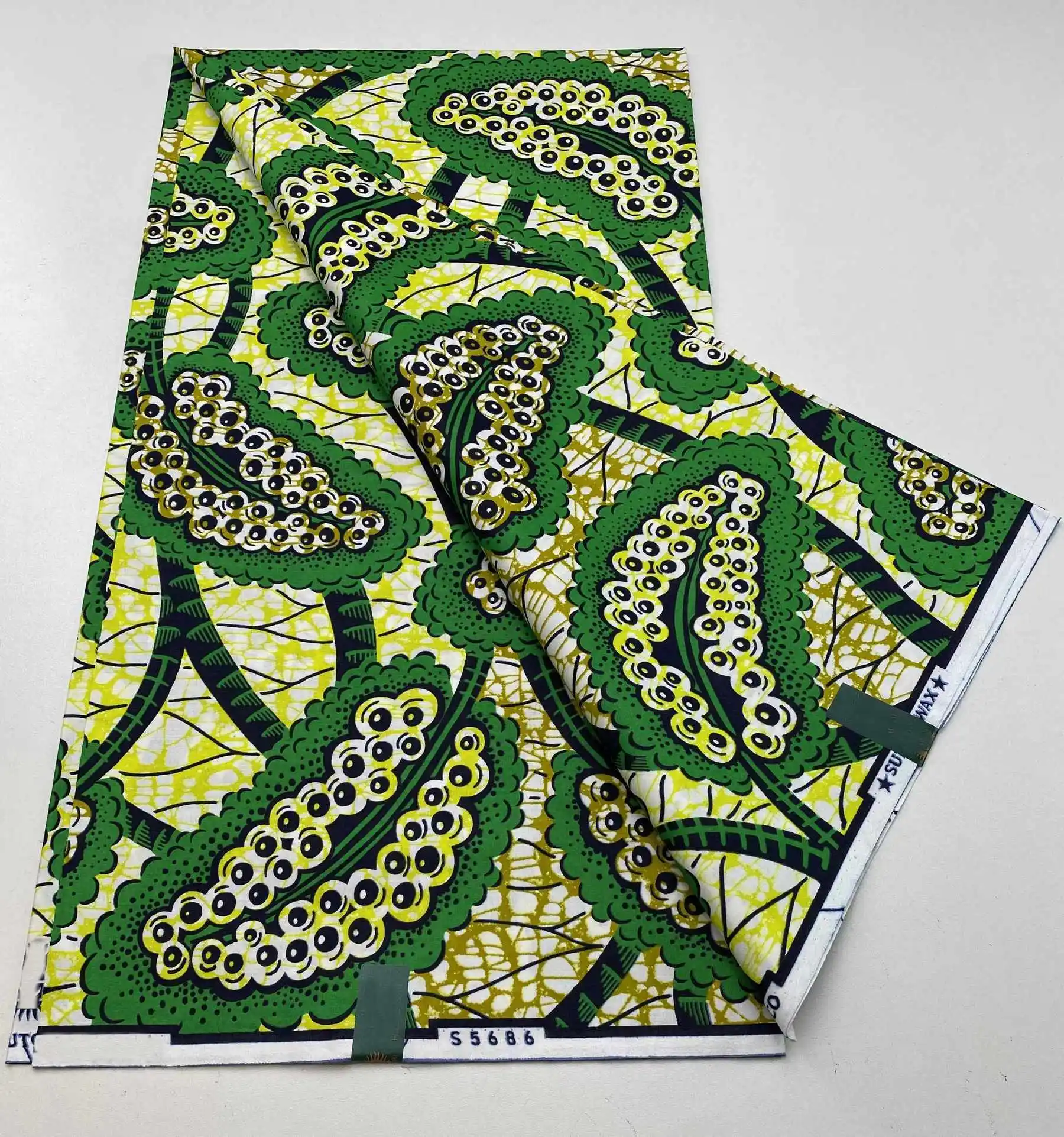 Fashion 100% Cotton Soft Batik Guaranteed Veritable Original African Real Wax Fabric Nigeria Ankara Wax Prints Sew Fabric Pagne