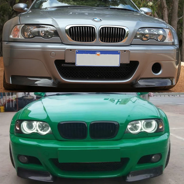 フロントバンパーリップスポイラー,本物のカーボンファイバー,cslスタイル,bmw e46 m3 1999-2006 - AliExpress