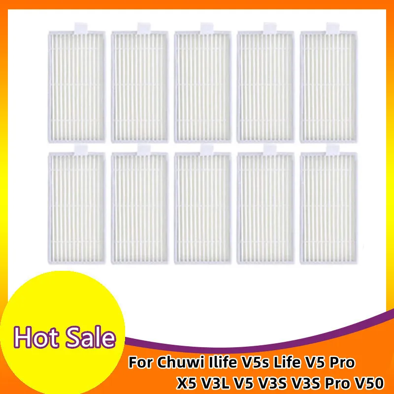 Filter Mop Cloth Side Brush for Chuwi Ilife V5s Life V5 Pro X5 V3L V5 V3S V3S Pro V50 Robotic Vacuum Cleaner Parts