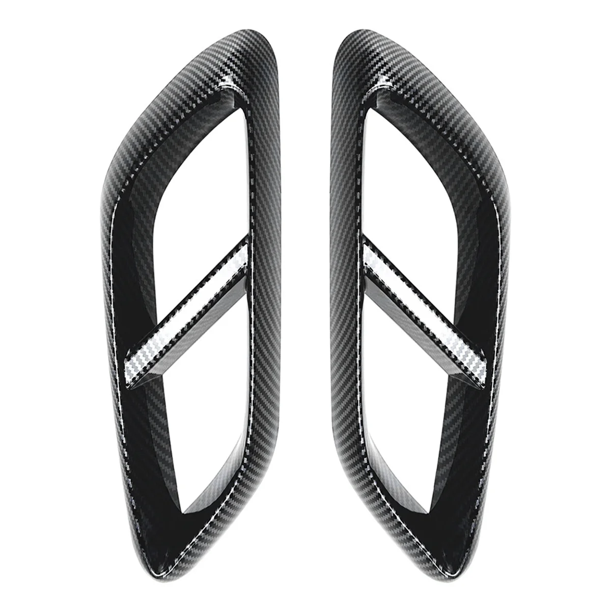 Car Tail Throat Decor Frame for Mercedes-Benz E W214 2024+ Car Exhaust Pipe Trim Cover Stickers Carbon Fiber Pattern