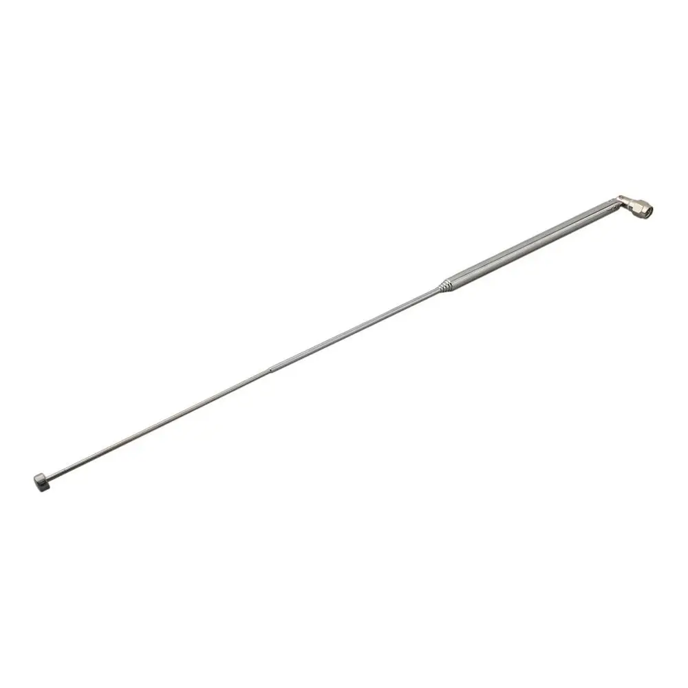 1Pcs 7104 7120 Telescopic Antenna SMA Male Connector Rotatable Antenna Rod Silver 7 Sections Replacement Aerial