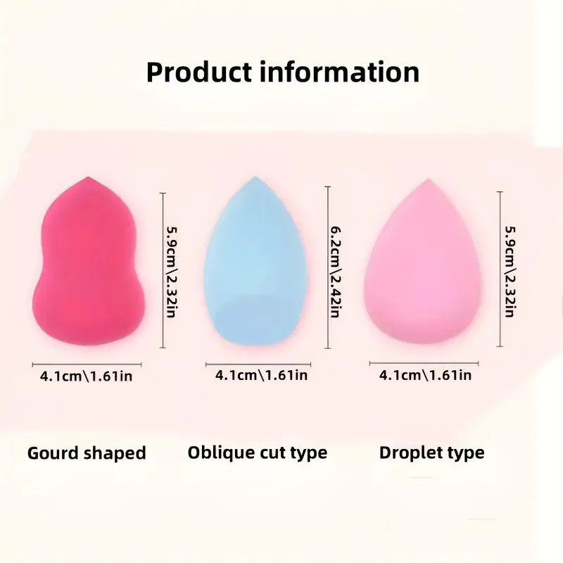 10 ultra miękkich gąbek do makijażu, losowe kolory i kształty, zestaw jajek kosmetycznych, jajka do makijażu w kształcie łezki, gąbki do makijażu