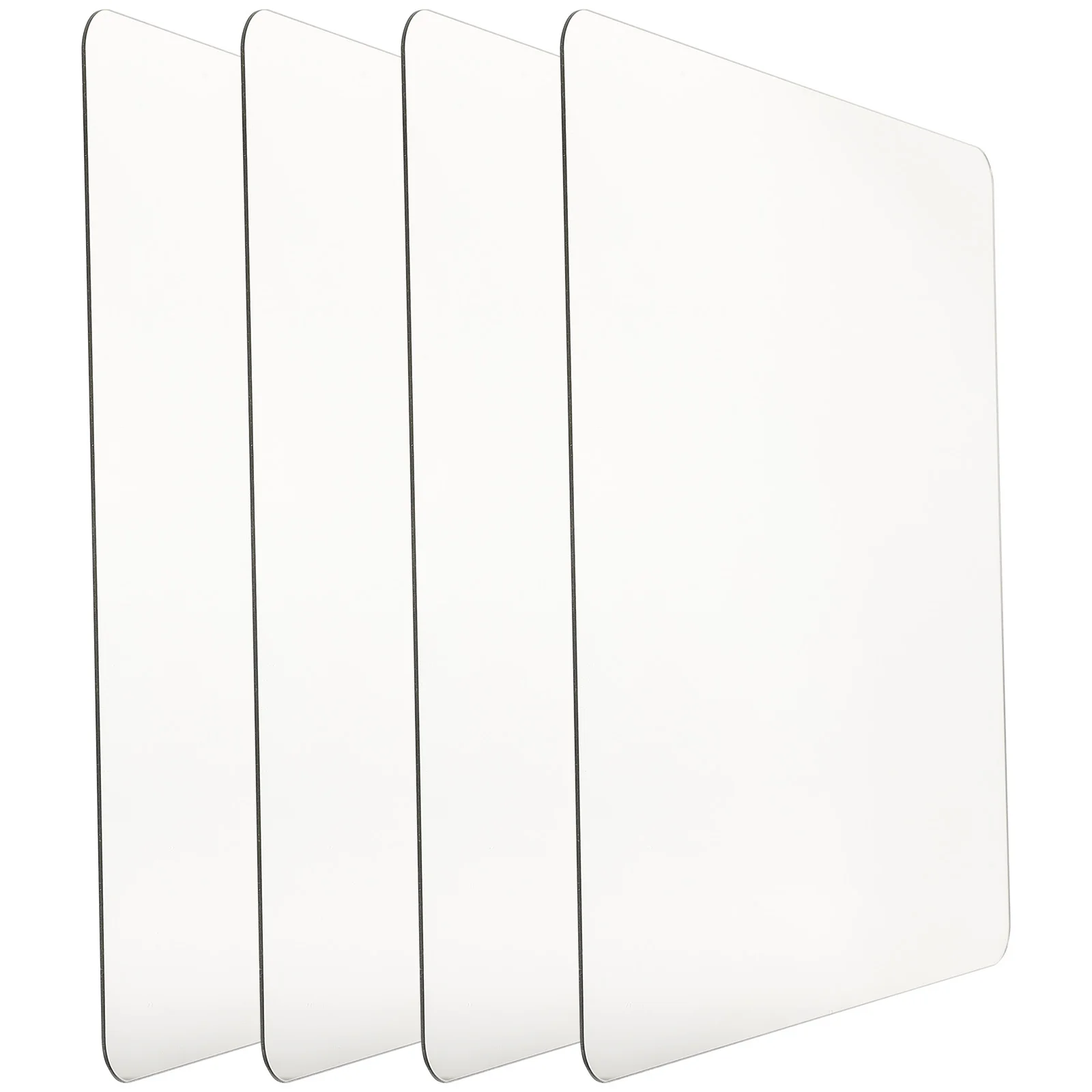 

4Pcs Self Adhesive Mirror Glassless Shatterproof Wall Mounted Safety Mirror for Bedroom Bathroom Living Room Mirrors for Wall