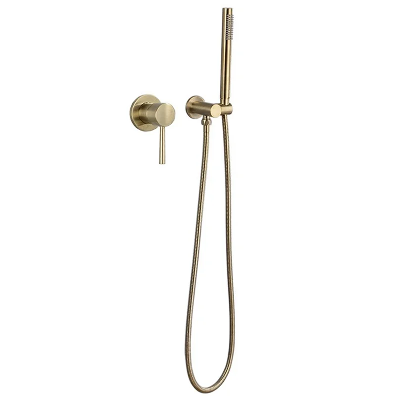 Conjunto de chuveiro de água quente e fria montado na parede B17C