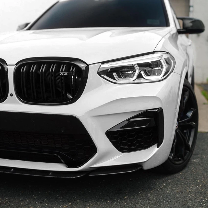 For BMW X3M F97 X4M F98 Pre-LCI M Competition Sport 2019 2020 2021 Car Front Bumper Splitter Lip Diffuser Body Kit Spoiler Guard