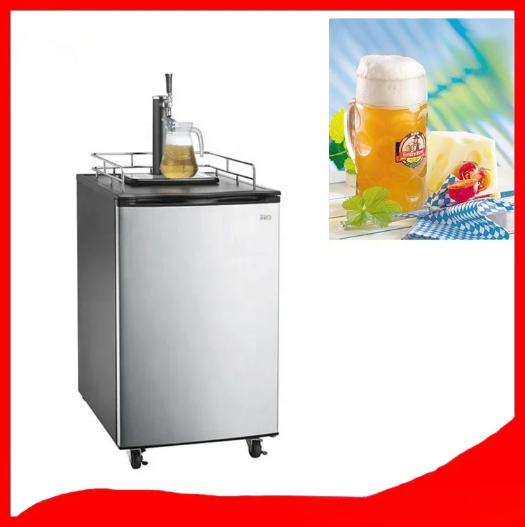 Stainless Steel Beer Dispenser Cold Brew Nitro Coffee Kegerator With Digital Display