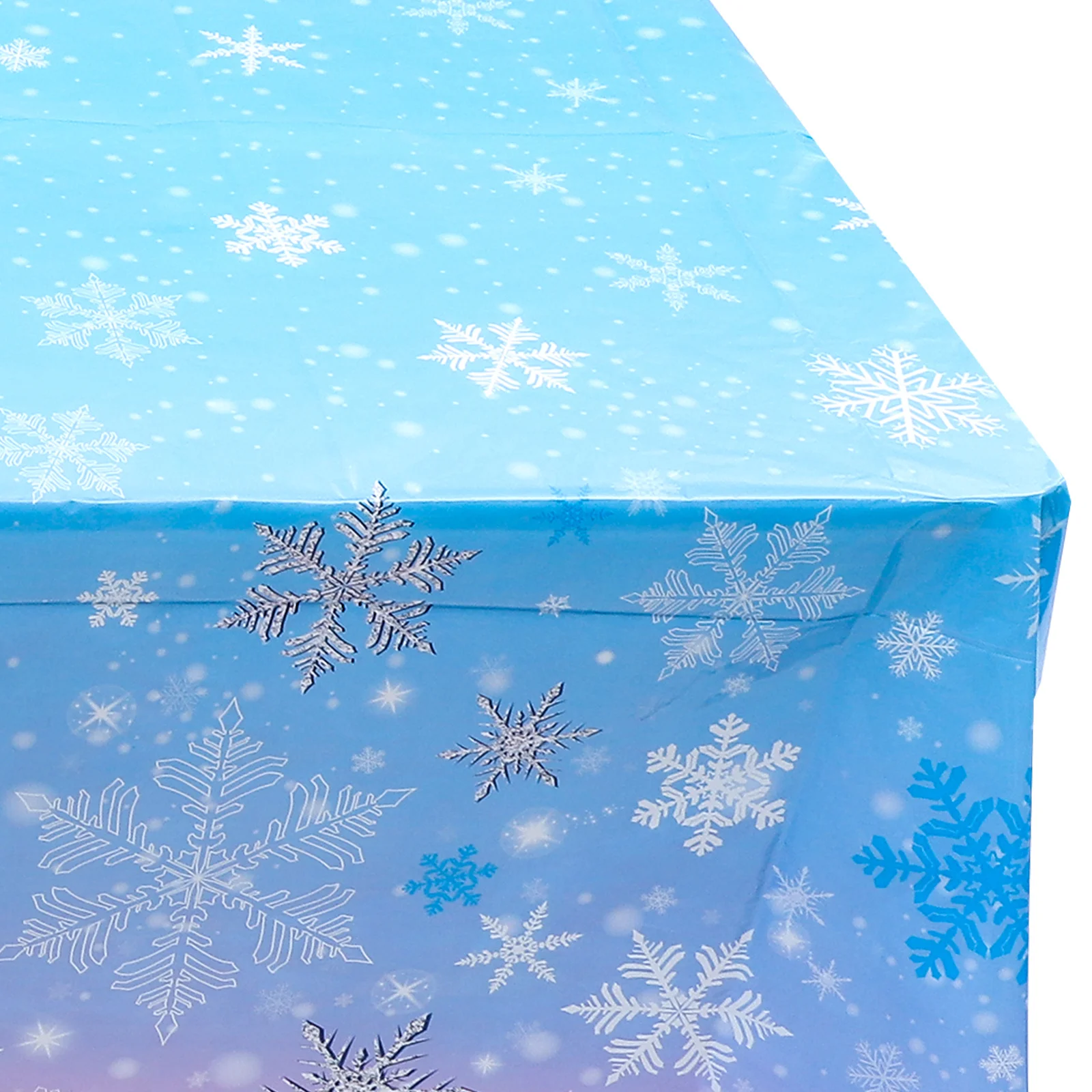 

3Pcs Snowflake Pattern Tablecloth Waterproof Decorative Table Cover for Catering Cafe Shop Home Decoration