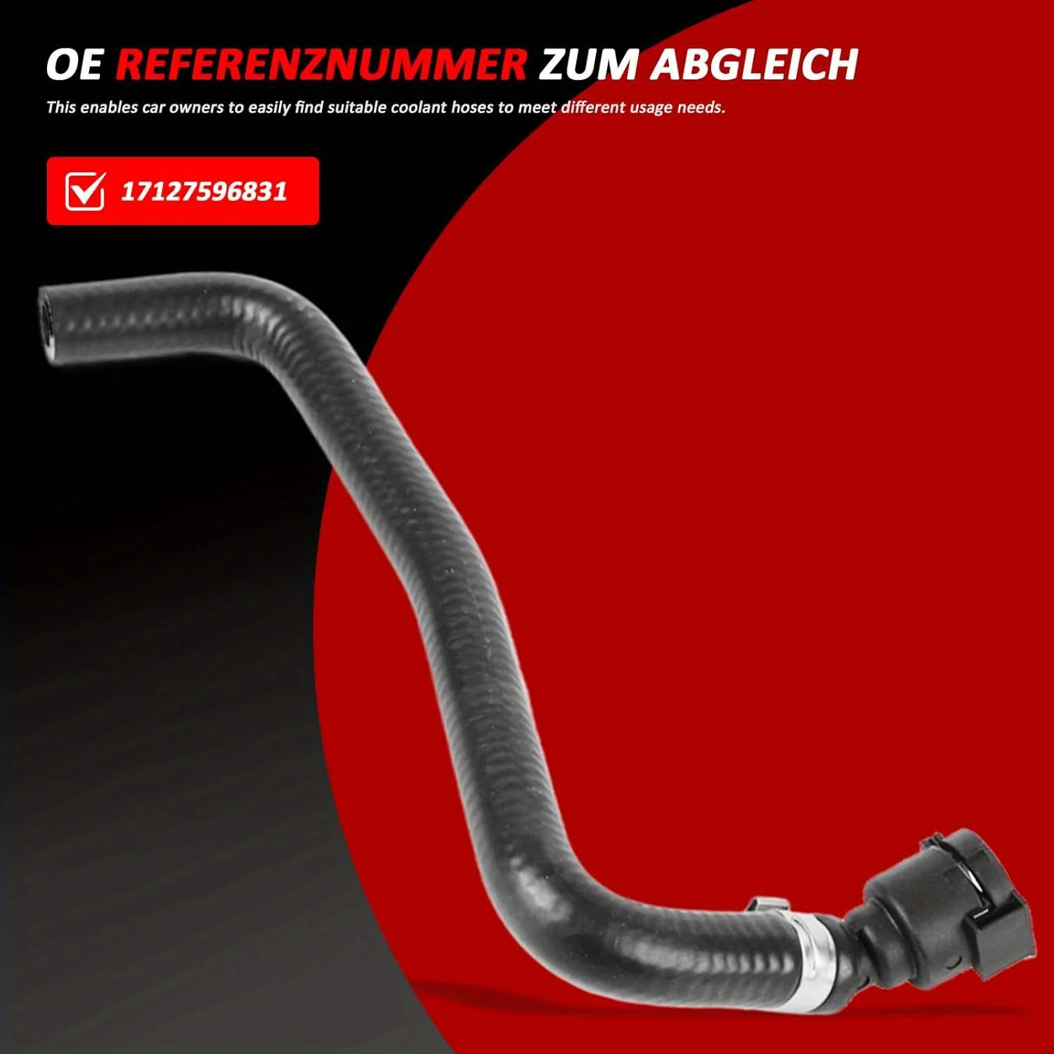 

Upper Radiator Coolant Hose 2011-2019 For BMW 116i, 118i, 125i, 220i, 320i, 328i, 420i, 428i, L4 2.0L OE#A17127596831