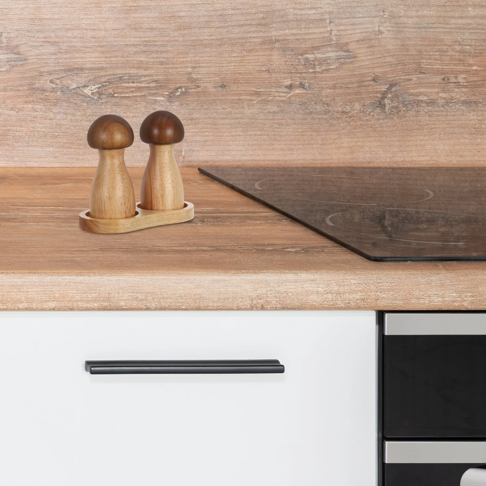 

1 Set Wooden Pepper Grinder Manual Salt Pepper Mill For Kitchen Seasoning Spice Refillable Sea Salt Coffee Bean Shaker