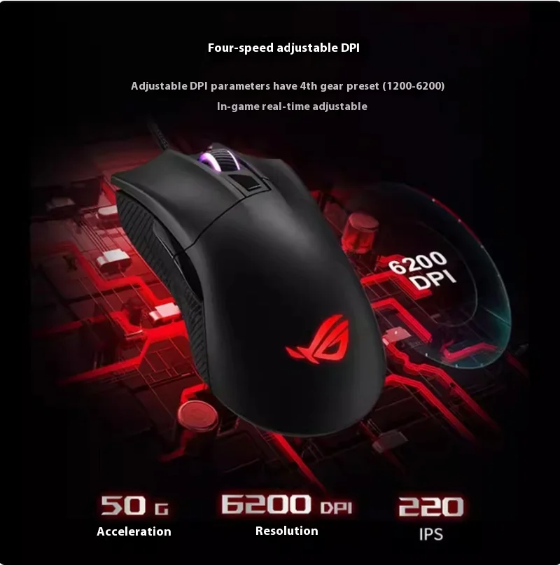 Rog Player Country Battle Blade/shadow Blade Mouse Rgb Optical Esports Wired Mechanical Game Laptop Desktop Mouse