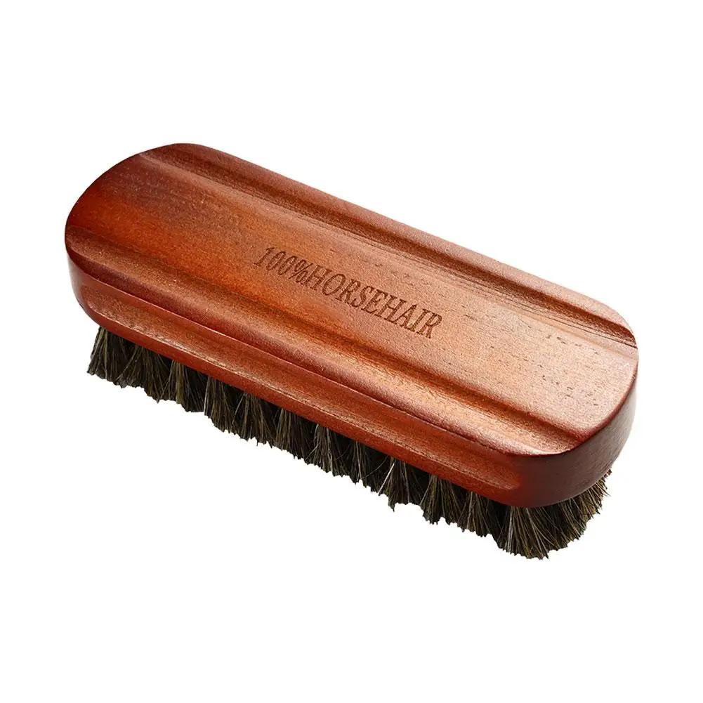 Brosse en crin de cheval à poils souples en bois massif, brosse de polissage pour détails de voiture, nettoyage de la poussière de voiture, brosse de polissage haut de gamme T8L8