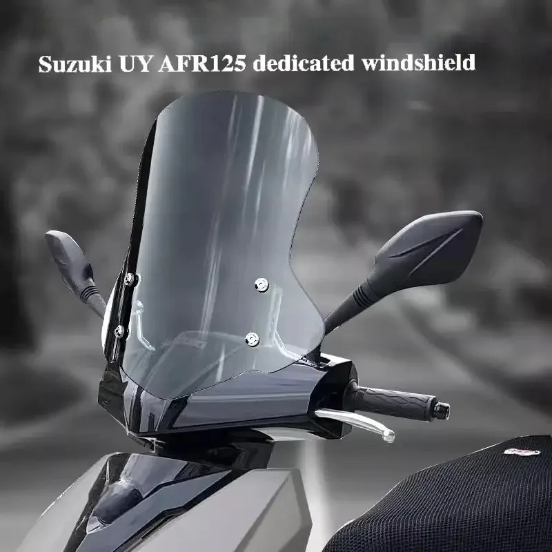 For Suzuki UY125 Haojue afr125 uy 125 motorcycle windshield modification windshield can be raised and lowered (upgraded version)