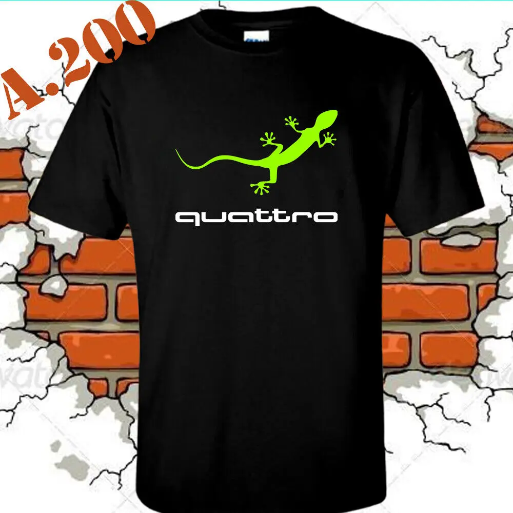 Мужская футболка с логотипом New-Green-Special-Gecko-Quattro, модель S-XXL USA