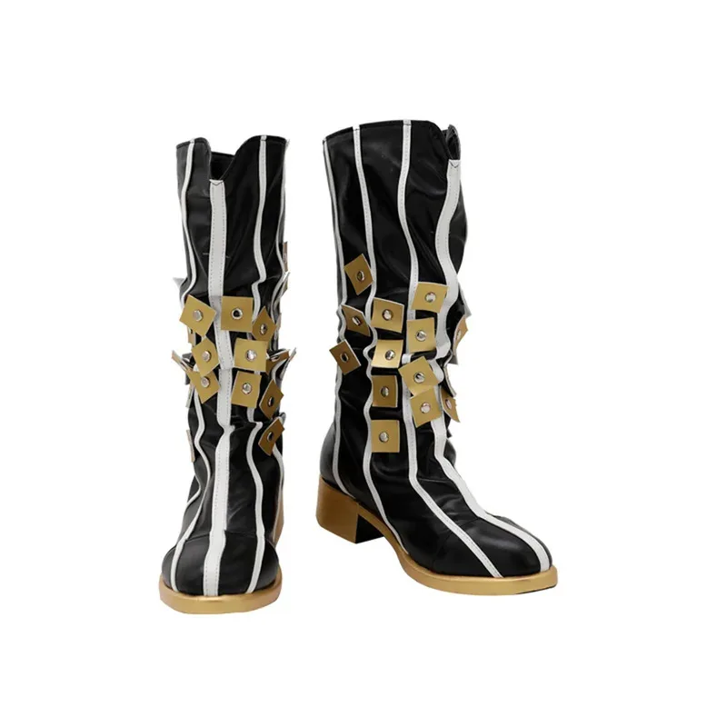 

qa156JOJO JoJo's Bizarre Adventure Stone Ocean Jolyne Cujoh Cosplay Shoes Boots Game Anime Halloween Christmas RainbowCos0 W2494