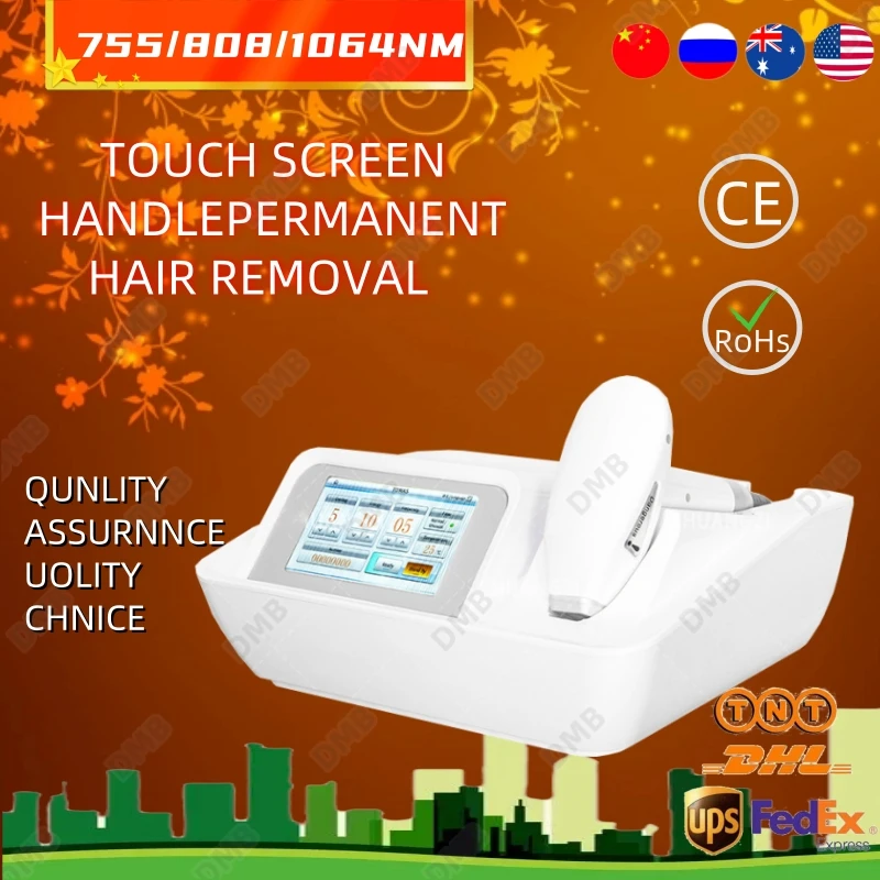 

High-Power Diode Laser 808nm Smart 3 Wavelength Hair Removal Instrument Safe, Painless, Permanent Salon New Convenient