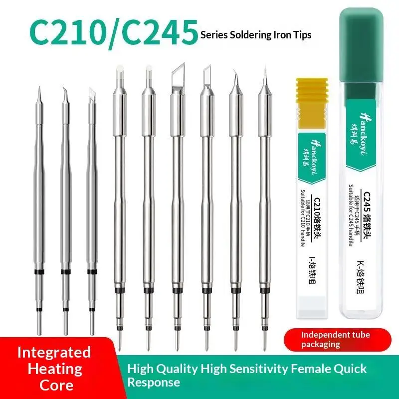 For I IS K SK 2C 3C Soldering Station Phone Repair Tools C210 C245 Soldering Iron Tips Universal T245 Handle