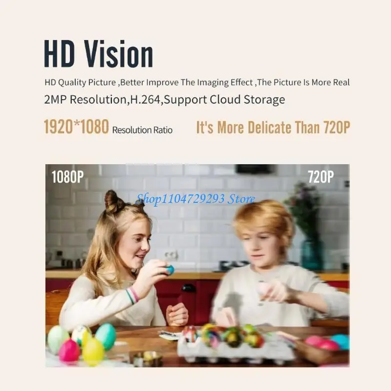 

Y2GD Panoramic 1080P WiFi Security Camera With Motion Detection and Night Viewing