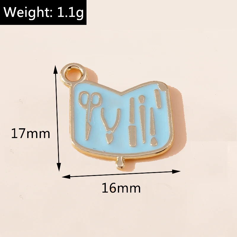 Leslie 10 Stück Emaille Retro TV Kamera Luftballon Auto Fahrrad Anhänger Cartoon DIY Halskette Armband Ohrring Schlüsselanhänger Zubehör – Detail 33