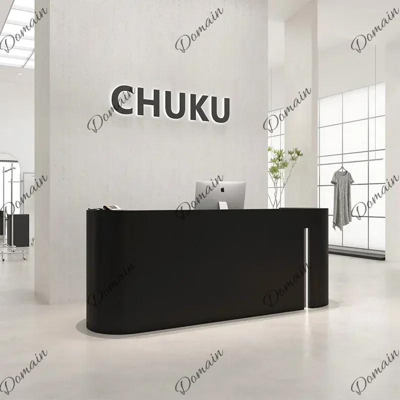 46XX 120 160 180 200 220 240 260 280 300cm Clothing Store Hair Salon Baking Paint Reception Counter Computer Desk Office Furnitu