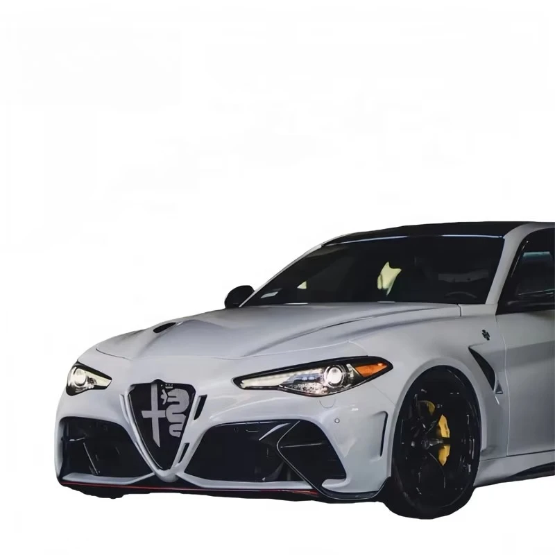 For Romeo GTA M Version Semi-carbon Front Bumper with the Scorpion logo - Performance Car Modification Kit