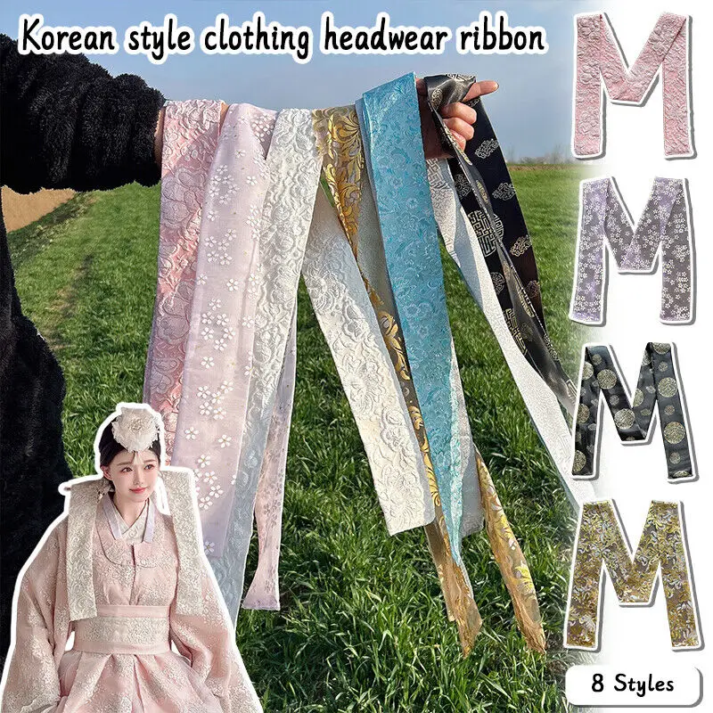 

North Korean Headwear Girls Stage Performance Raditional Ribbon Wedding Ribbon Headwear Korean Retro Headwear Accessories New